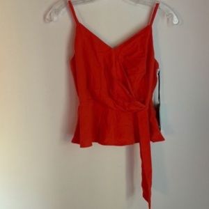NWT 4SI3NNA Aubrey Top Red Small